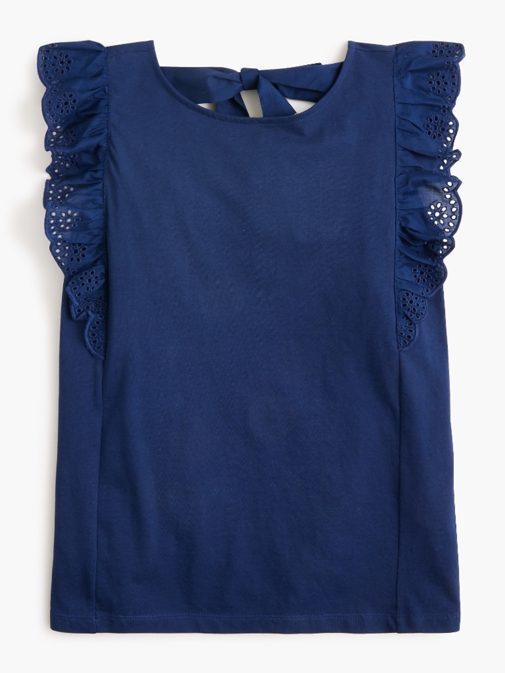 NWT J.Crew Factory Eyelet flutter-sleeve Tank Top